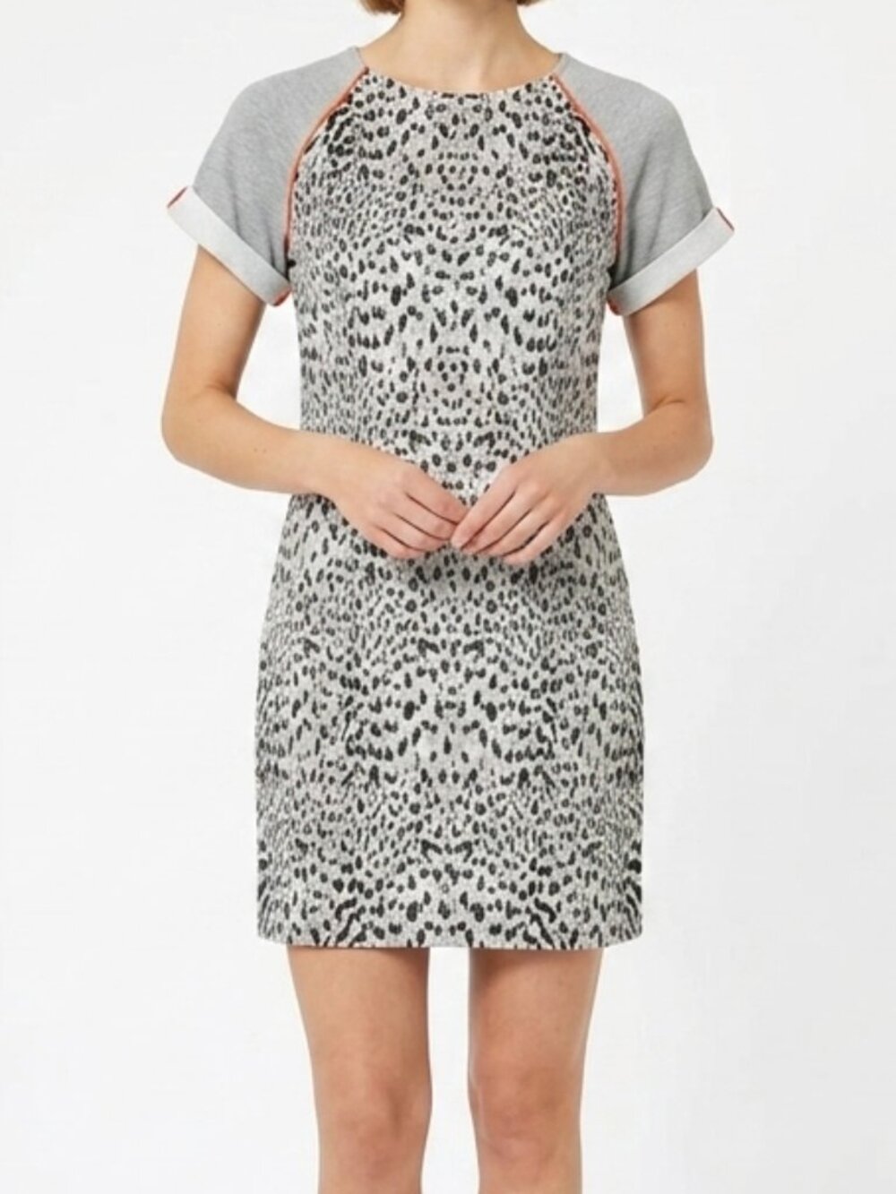 French Connection "T-Animal Magic" Fitted Sheath Dress- Sz. 4